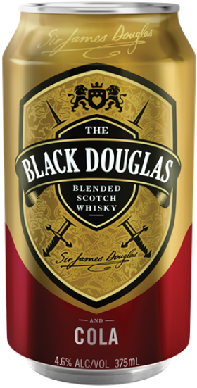 Black Douglas Scotch  Cola Can 375ml