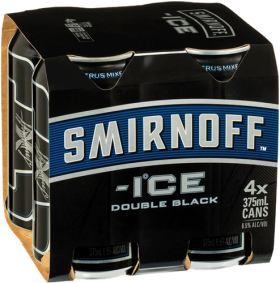 Smirnoff Db 6.5 4pk Cans 375ml