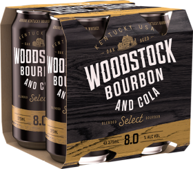 Woodstock Cola 8% 4pk