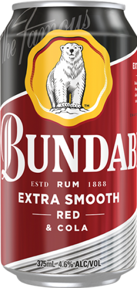 Bundy Red Rum and Cola Can