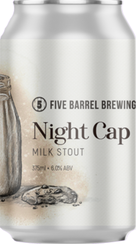 Five Barrel Night Cap Milk Stout Can