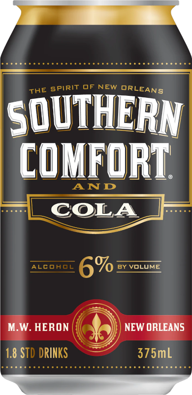 Southern Comfort and Cola 4pk Can 6%