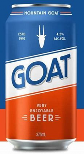 Mountain Goat Goat Beer Cans