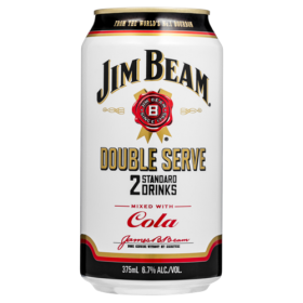 Jim Beam White Double Serve Cans