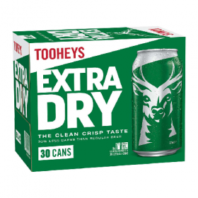 Tooheys Exta Dry 30 Pack Cans