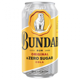 Bundaberg Bare Rum and Cola Cans 375ml
