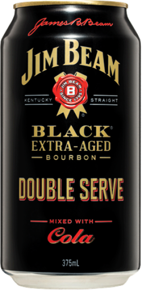 Jim Beam Black Bourbon Double Serve Cans