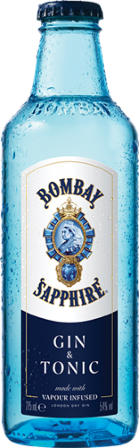 Bombay Sapphire  Gin Tonic Bottles