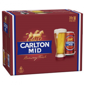 Carlton Mid 30 Pack Cans