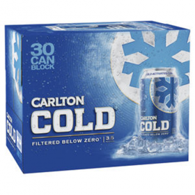 Carlton Cold 30pk Cans