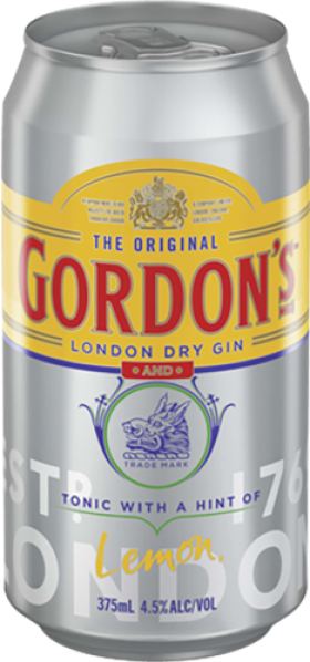 Gordons Gin and Tonic Can