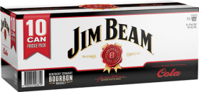 Jim Beam White Cola Can 10 Pack