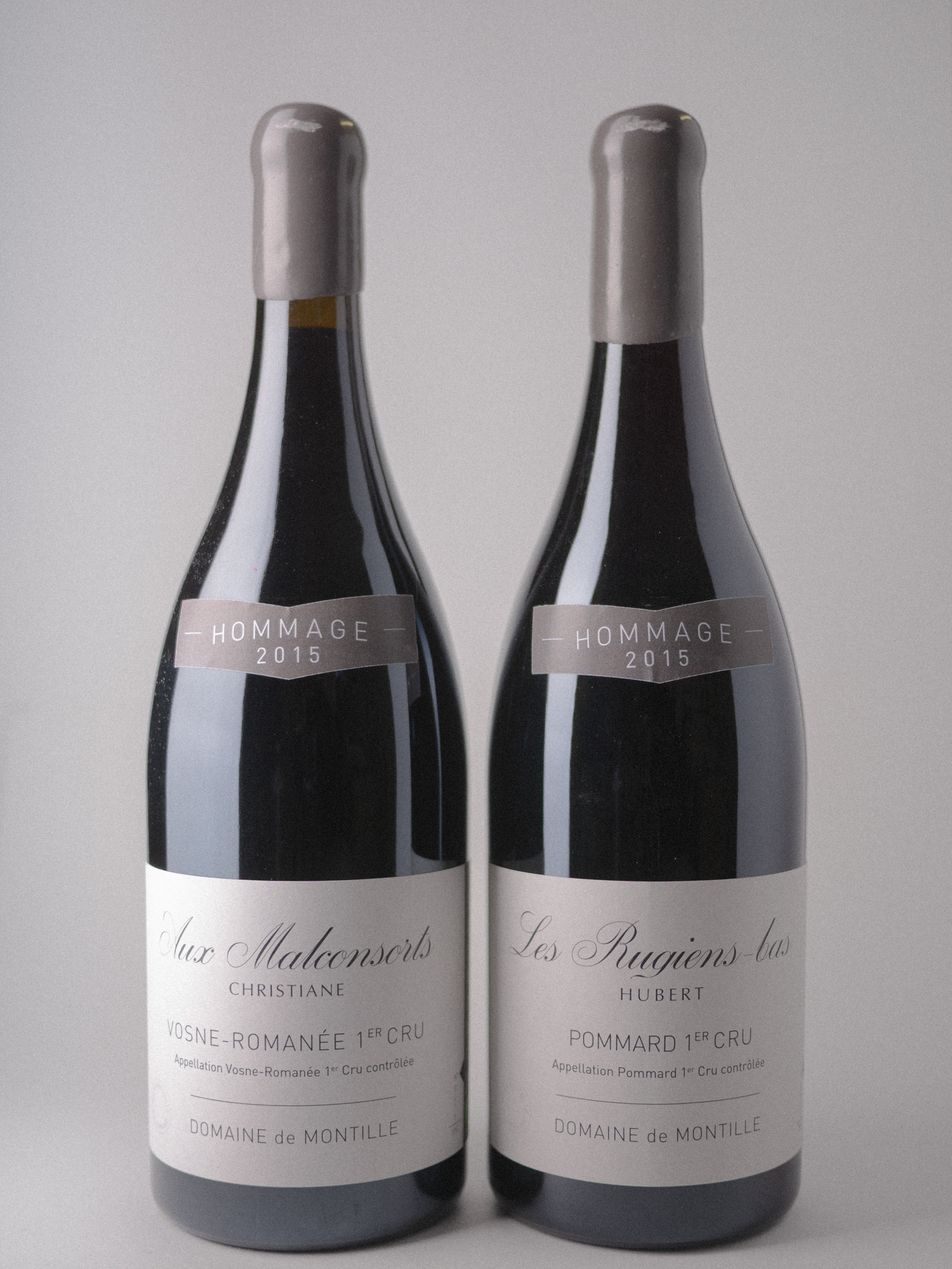 Domaine De Montille HOMMAGE wooden box. Christiane + Hubert Set